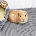 Guinea Pig Mat Cage Liner Fleece Bedding Washable  grey                                