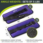 Ankle   Wrist And Arm   Leg Weights Set Of 2  Adjustable Strap 1 Lb-5 Lb  Adj   