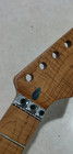 Aaa 22 Fret Roasted Flame Maple Electric Guitar Neck Parts Replace Locking Nut