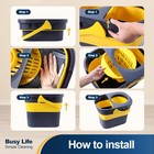 H e Commercial Mop Bucket With Wringer Portable Collapsible Plastic Mop Bucket