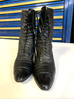Vintage  Victorian  Edwardian Boots Womens Leather Lace Up 1900 s