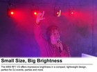 Rockville 4 Pack Mini Rf1 V3 Black Rechargable Dj Par Wash Up Lights bag rf app