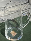 Vintage Mid-century Modern Clear Glass Cocktail Bar Pitcher