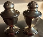 Set Of Sterling Silver Salt   Pepper Shakers 16 Grams Scrape Weight
