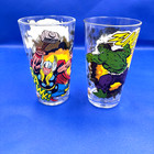 Marvel Comics Drinking Glass  Hulk captain America thor iron Man 16 Oz  Set Of 2