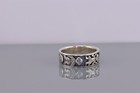 Sterling Silver Oxidized Dimensional Children Figure Band Ring 925 Sz  8