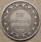 1899 Newfoundland 50 Cents Silver Wide 9 s