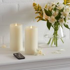 2pk 3  X 6  Led Candles Cream - Threshold  Paraffin Wax Traditional