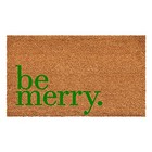  109262436 Be Merry Green Doormat 24  X 36  