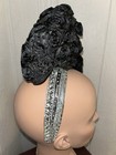 Black Rose Bow Women   s Church Wedding Kentucky Derby Fancy Hat Fascinator