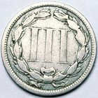 1873 Philadelphia Mint Three Cent Nickel Coin