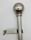 Nickel Ball 1  Adjustable Curtain Rod - 2 Sizes Available