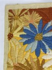 Vtg Rare 70s Paragon Completed Crewel Embroidery Mod Flower Power Daisies