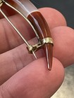 Antique Estate Victorian 14k Solid Gold Agate Brooch Pin Cool Piece 