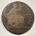 1842 Mexico 1 8 Real Octavo Copper Federal Coinage Scarce Type