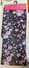 Navy Blue Floral Yukata Ladies Unused New Japanese Kimono Lightweight