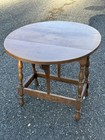 Vtg C h  Hartshorn Gateleg Drop Leaf Table With Cosmetic Damage As Is