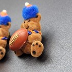 Vintage Denver Broncos Fuzzy Bear Lapel Pin Karanne Lot Of 2 Football Beer 2 