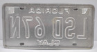 Vtg 90 s 1995 Genuine Florida License Plate Lsd 67n Hippie Psychedelic Decor 420