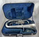 Yamaha Yep-201s Silver Euphonium - Used  Hard Case Included
