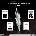 Tattoo Needles 40pcs Mixed Disposable Tattoo Cartridge Needles Round Liner Shade