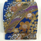 Japanese Kimono silk Fukuro Obi rokutu stream gold Thread foil l14  11   4509