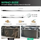 Pyqpyq 47    24  Radiator Cleaning Wand 2-piece Set  4500 47in-24in  Black