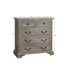 Farmhouse 5 Drawers Bedroom Dresser Rustic Vintage Chest Of Drawers Cabinet
