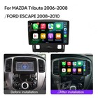 4-64gb Wireles Carplay For Ford Escape 2006-2012 Android 13 Car Radio Stereo Gps