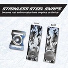 Hockey Helmet Chin Strap With Stainless Steel Snaps   Replacement Kit