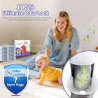 Diaper Pail Refill Bags 8 Pack Odor Control Disposal Trash Can Liners