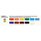 Fiebing s Acrylic Leather Dye Pack - 11 Colors 1 Top Finish 2 Artist Brush