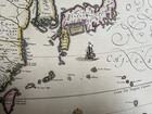 China Japan Korea C  1646 Jan Janssonius Unusual Large Antique Map 17th Century