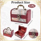 Mini Vintage Wooden Jewelry Chest Keepsake Cases Small European Colorful 7
