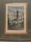 Antique 1830 Steel Engraving St Austell Cornwall Holy Trinity Church Print