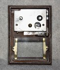 Antique Usps P O Post Office Box Postal  Box Door With Glass And A Combination
