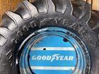 Vtg 60s Goodyear Tire Glass Ashtray Power Torque Rear Tractor Wingfoot Logo