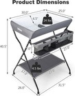 Costway Baby Infant Changing Table Folding Diaper Station Nursery W  Storage