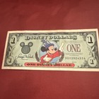 Disney Dollars 1997 Sorcerer Mickey Fantasia  1 D Series Collectible Bill