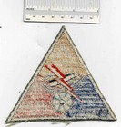 Ww2 Pinwheel Armored Tank Corps Co Us Army Shoulder Patch Cloth Wwii Vintage