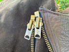Vintage Adult Brown Leather Chaps Talon Zipper Western Wear Cowboy Weathered