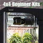 4x4x7 48 x48 x78  Complete Grow Tent Kit 640w Light   All Filtration Accessories