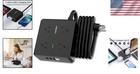 8-outlet Surge Protector Power Strip With 10 Ft Flat Plug   4 Usb Charging Ports