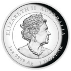 Australian 2023 Lunar Year Of The Rabbit 1oz  1 Silver High Relief Coin Series3