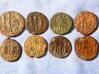 Lot Of 8-  Quality Ancient Roman Coins-rulers And Events -14-20 Mm -  R52