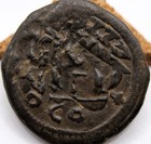 Roman Byzantine   Heraclius   Ae Follis   612-613 Ce   Overstruck On Maurice