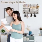 Key And Mail Holder For Walldecorative Key Holder Wall Mountwood Key Holder F   