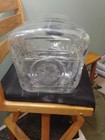 Large Vintage Libbey Clear Glass 5 Gallon Jub Antique Automobile Car W  Lid 