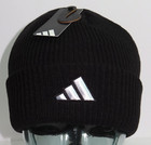Adidas Men s Team Issue-2 Beanie Stripe Logo Black white Thick