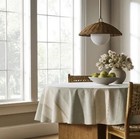 Wicker Dome Pendant With Opal Glass Ball Ceiling Light Brown - Threshold New 